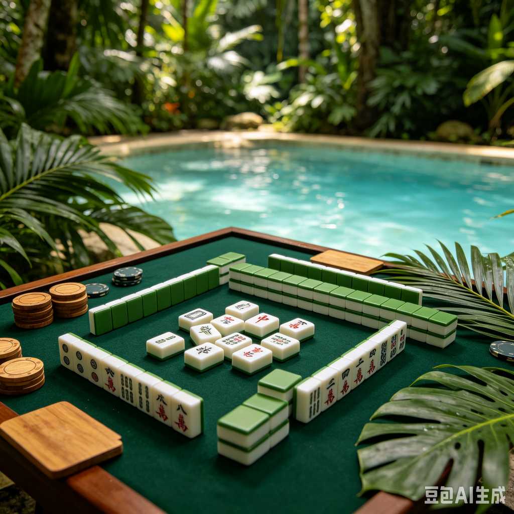gradient pink mahjong tiles